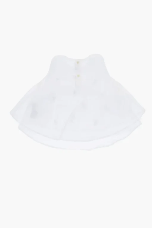 Hot Blusa In Cotone con Ricamo Florale Abbigliamento