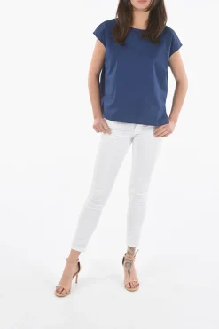 Blusa in Popeline di Cotone a Manica Corta></noscript>Woolrich Clearance