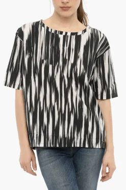 Blusa in Popeline Effetto Sfumato>Woolrich Outlet