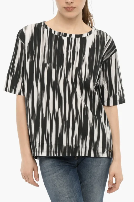 Blusa in Popeline Effetto Sfumato>Woolrich Outlet