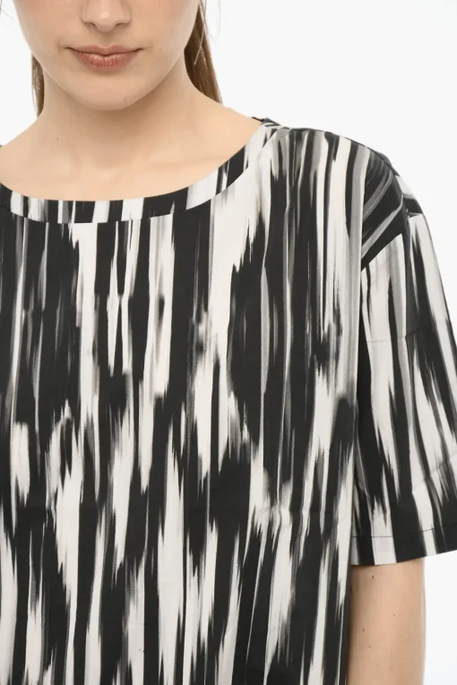 Blusa in Popeline Effetto Sfumato>Woolrich Outlet