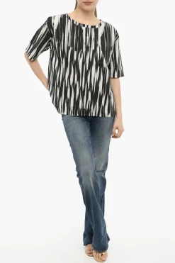 Blusa in Popeline Effetto Sfumato></noscript>Woolrich Outlet