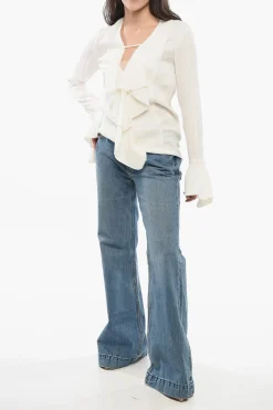 Blusa Logata in Seta con Ruches></noscript>Givenchy Best