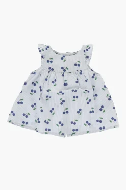 Sale Blusa LUTINE A Righe Awning con Stampa Ciliegie All-Over Abbigliamento