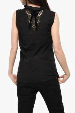 Blusa Senza Maniche Con Dettaglio Da Allacciare>Dsquared2 Clearance
