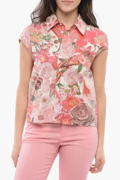 Blusa Smanicata con Stampa Floreale>Marni Best