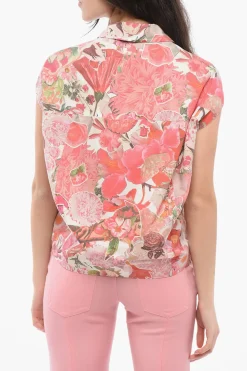 Blusa Smanicata con Stampa Floreale>Marni Best