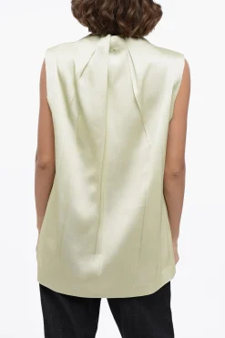 Best Blusa Smanicata in Misto Seta con Pinces Donna Camicie