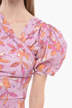 Sale Blusa Stampata MADINEA Con Manica Asimmetrica Donna Camicie