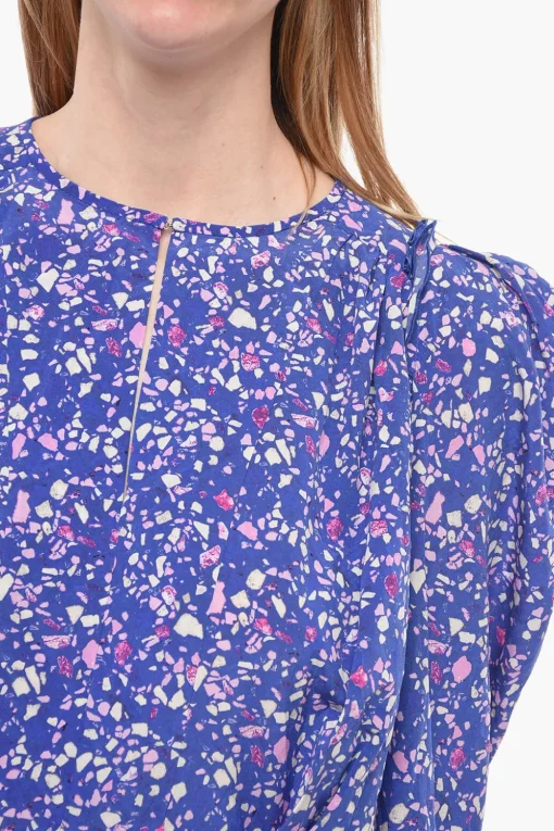 Clearance Blusa ZARGA in Seta con Dettagli Arricciati Donna Camicie
