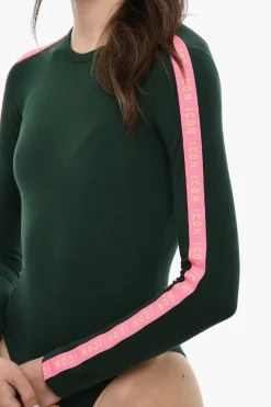 Body a Maniche Lunghe con Bande Logate></noscript>Dsquared2 Fashion