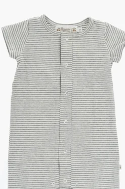 Body a Righe Bicolore con Abbottonatura Frontale>Bonpoint Fashion