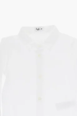 Online Body Camicia in Jersey di Cotone a Tinta Unita Bambino Abbigliamento|Abbigliamento