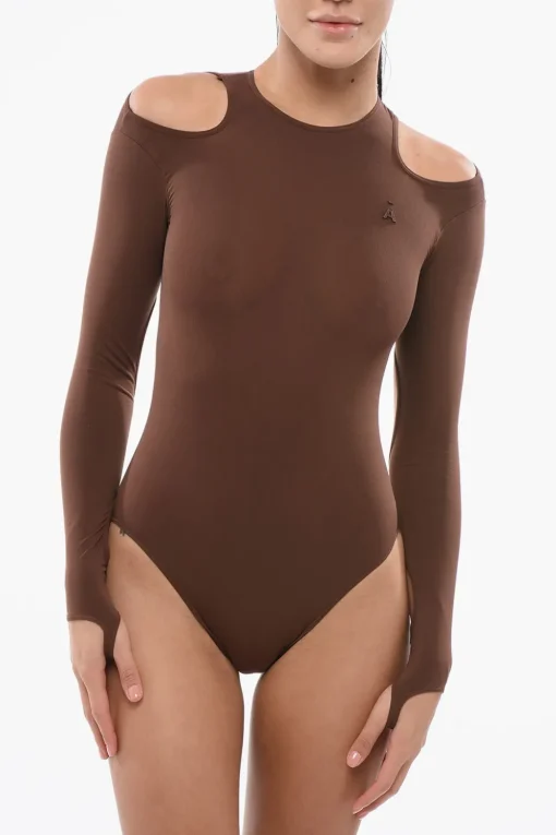 Body in Tessuto Stretch con Dettagli Cut-Out>ANDREĀDAMO Hot