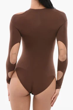 Body in Tessuto Stretch con Dettagli Cut-Out>ANDREĀDAMO Hot