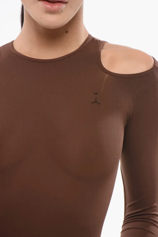 Body in Tessuto Stretch con Dettagli Cut-Out>ANDREĀDAMO Hot