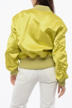 Bomber Imbottito DUCHESSE con Zip Frontale>Off-White Hot