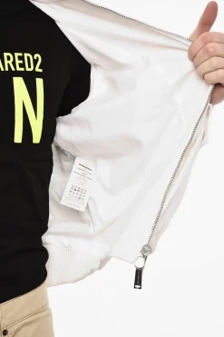 Bomber In Cotone Con Tasche Utility Effetto Distressed></noscript>Dsquared2 Sale