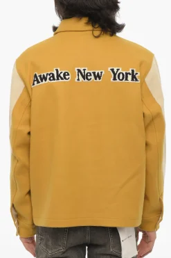 Bomber in Misto Lana e Nylon Bicolore>Awake New York Discount