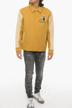 Bomber in Misto Lana e Nylon Bicolore></noscript>Awake New York Discount