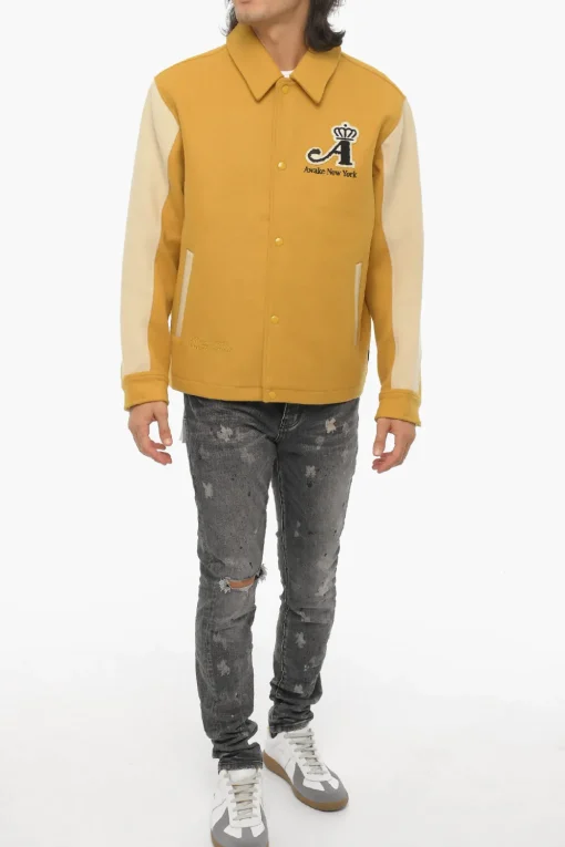 Bomber in Misto Lana e Nylon Bicolore>Awake New York Discount