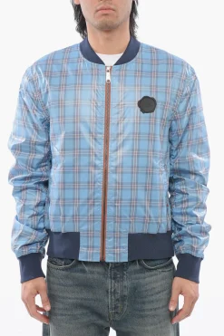 Best Bomber in Nylon a Quadri con Zip Frontale Uomo Giubbotti