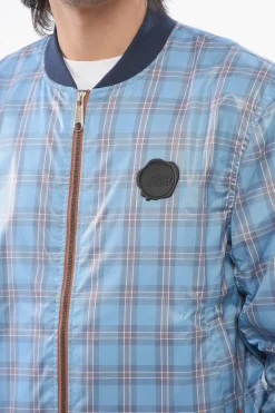 Best Bomber in Nylon a Quadri con Zip Frontale Uomo Giubbotti