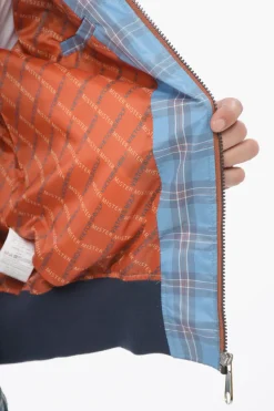 Best Bomber in Nylon a Quadri con Zip Frontale Uomo Giubbotti