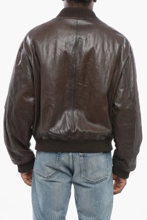Bomber in Pelle d'Agnello con Zip Frontale>Dolce & Gabbana Hot