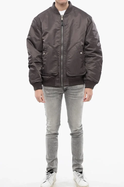 Best Bomber J-MATTAN Reversibile con Abbottonatura Nascosta Uomo Giubbotti