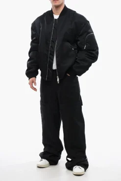 Bomber Multitasca ARROW in Nylon Imbottito></noscript>Off-White New