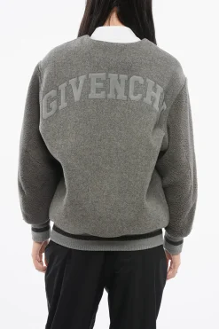 Clearance Bomber Shearling in Lana Donna Giubbotti