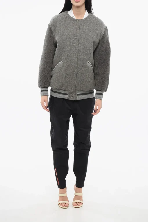 Clearance Bomber Shearling in Lana Donna Giubbotti