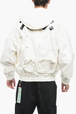 Bomber Utility con Cappuccio Removibile>Off-White Discount
