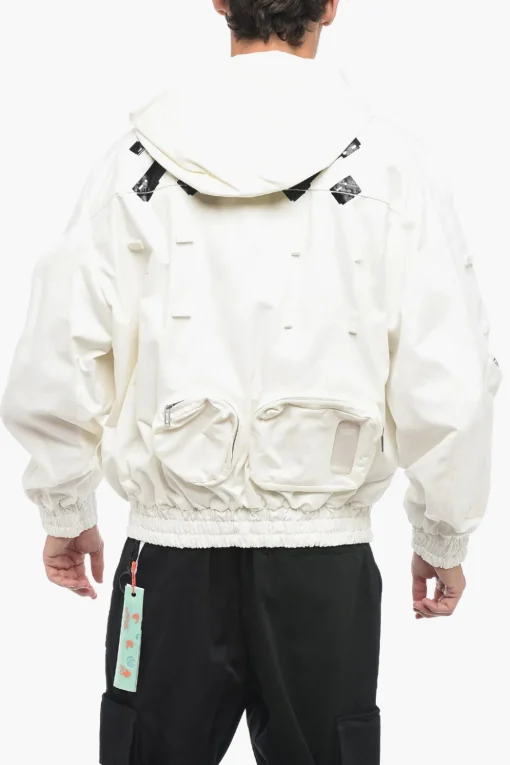 Bomber Utility con Cappuccio Removibile>Off-White Discount