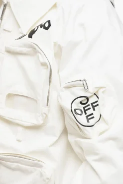 Bomber Utility con Cappuccio Removibile></noscript>Off-White Discount