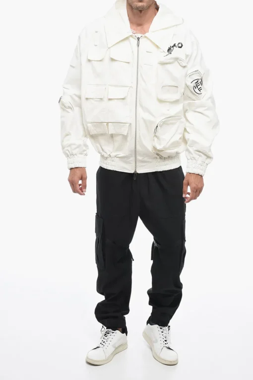 Bomber Utility con Cappuccio Removibile>Off-White Discount