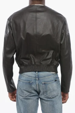 Bomber Zip-up in Pelle d'Agnello>Dolce & Gabbana Hot