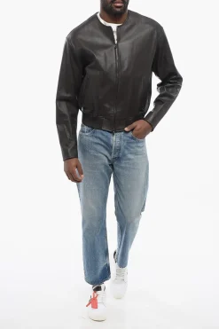 Bomber Zip-up in Pelle d'Agnello></noscript>Dolce & Gabbana Hot