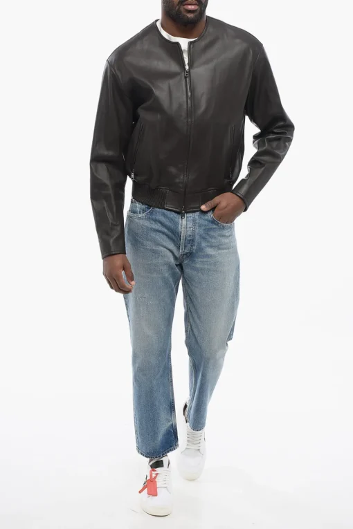 Bomber Zip-up in Pelle d'Agnello>Dolce & Gabbana Hot