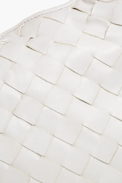 Outlet Borsa a Mano in Pelle Intrecciata con Tracolla Removibile Donna Borse A Spalla