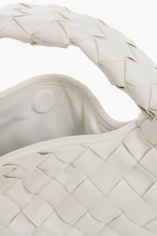 Outlet Borsa a Mano in Pelle Intrecciata con Tracolla Removibile Donna Borse A Spalla