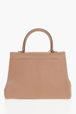 Borsa a Mano in Pelle Martellata con Tracolla Removibile>Delvaux New
