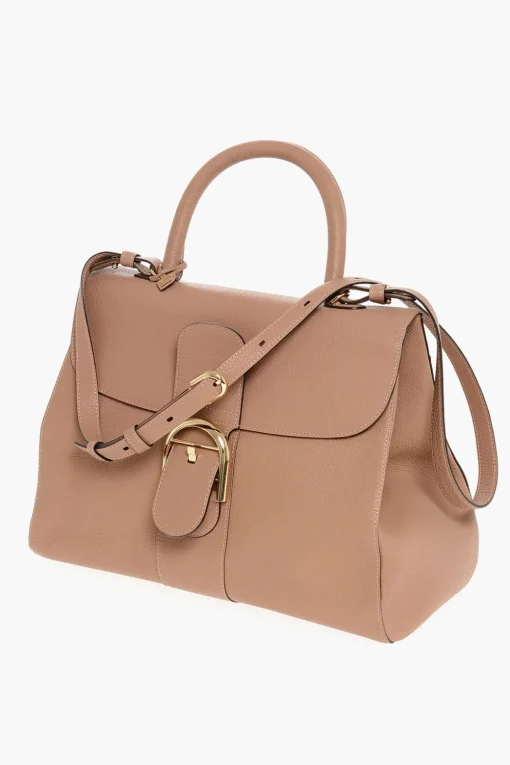 Borsa a Mano in Pelle Martellata con Tracolla Removibile>Delvaux New