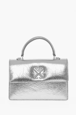 Fashion Borsa a Mano in Pelle Metallizzata con Tracolla Removibile Donna Borse A Spalla|Borse A Mano