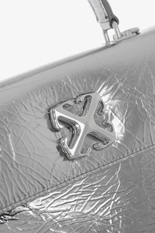 Fashion Borsa a Mano in Pelle Metallizzata con Tracolla Removibile Donna Borse A Spalla|Borse A Mano