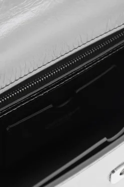 Fashion Borsa a Mano in Pelle Metallizzata con Tracolla Removibile Donna Borse A Spalla|Borse A Mano