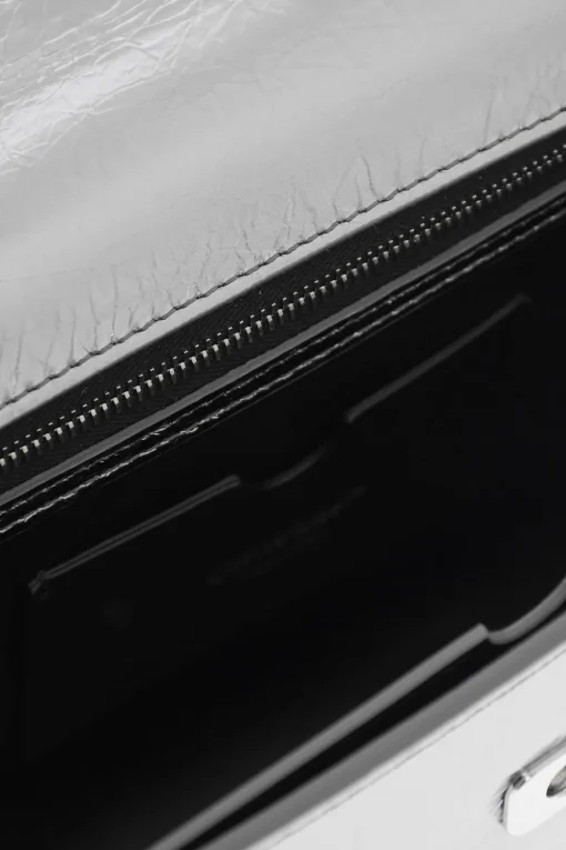 Fashion Borsa a Mano in Pelle Metallizzata con Tracolla Removibile Donna Borse A Spalla|Borse A Mano