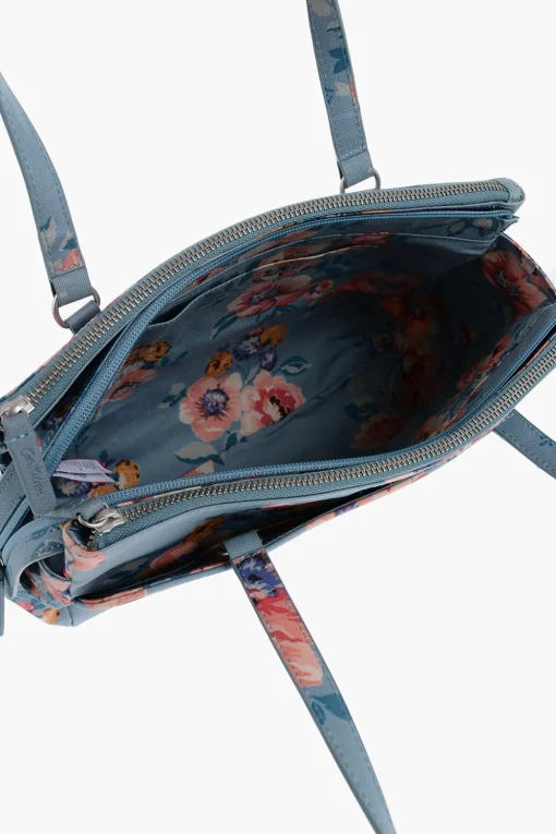 Borsa A Mano WINDFLOWER In pelle Vegan Con Stampa Floreale>Cath Kidston New