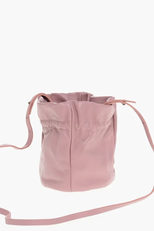 Sale Borsa a Secchiello in Pelle con Tracolla Removibile Donna Borse A Spalla